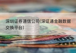 深圳证券通信公司(深证通金融数据交换平台)